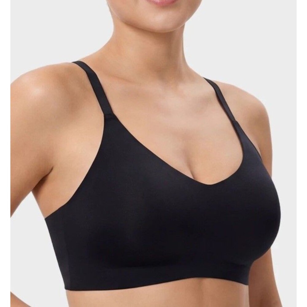She Curve Seamless Backless Lace Racerback Bralette Size Large